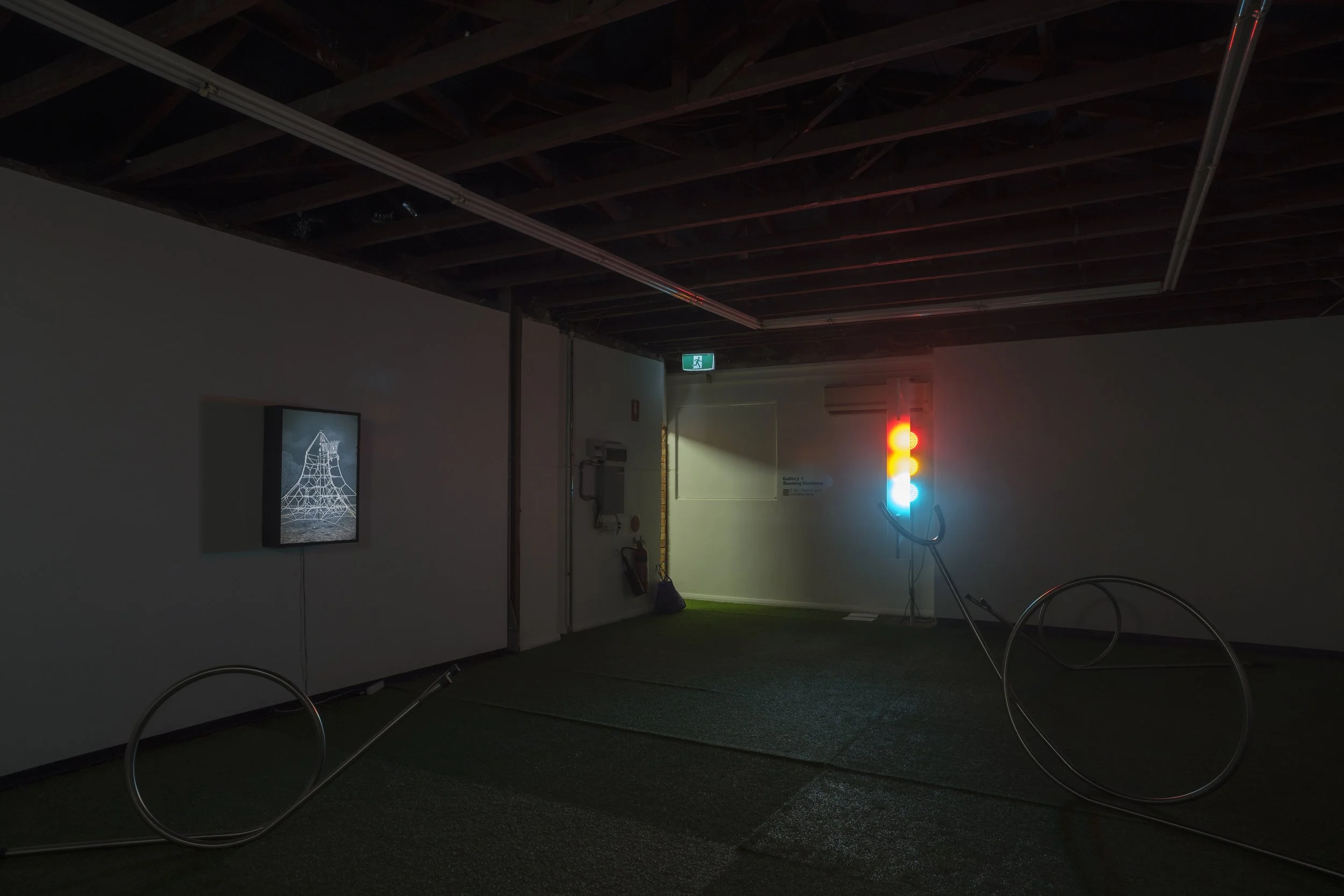 Installation view of Evening Harmony, 2025